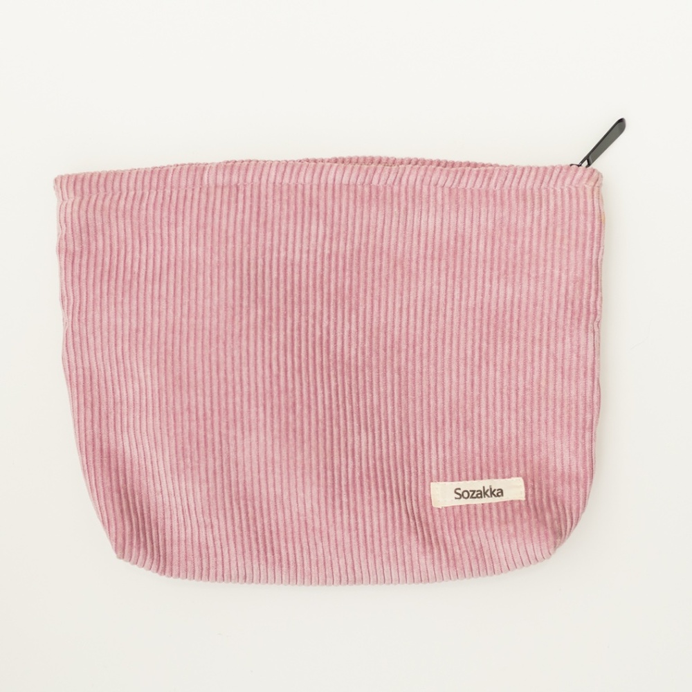 Corduroy Cosmetic Bag